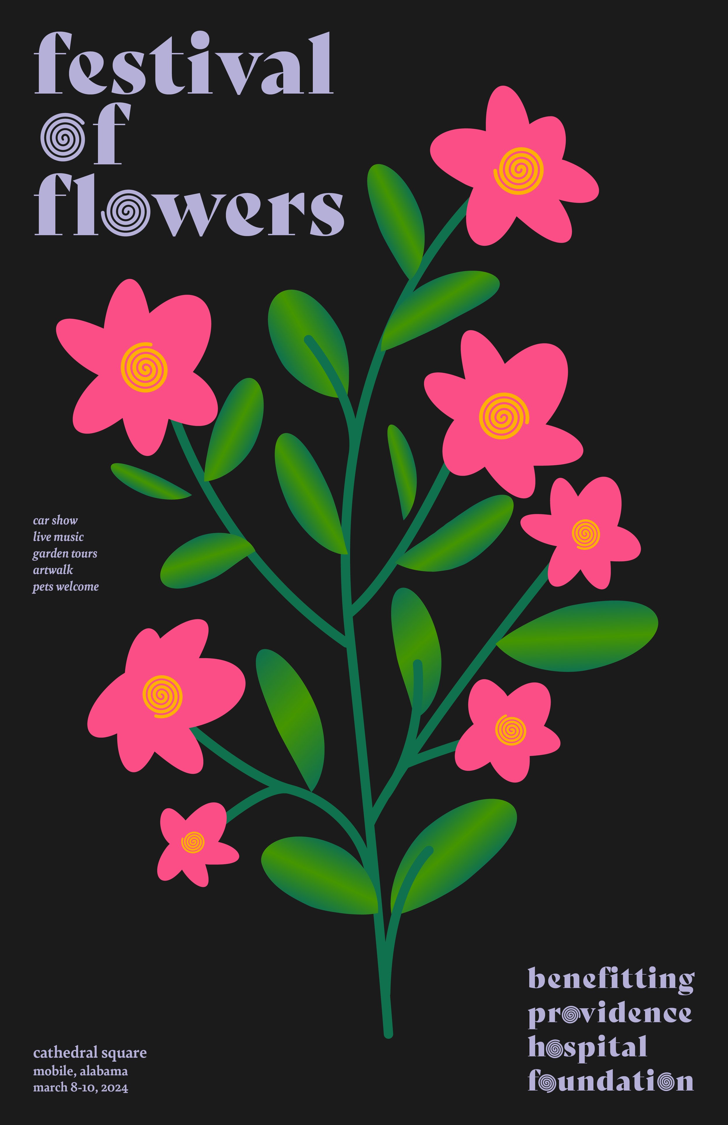 Festival of Flowers Poster